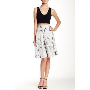 Anthropologie Everleigh textured A line skirt M